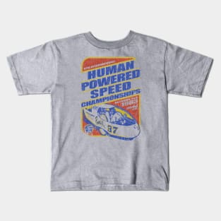 Human Powered Speed Championships 1983 Kids T-Shirt